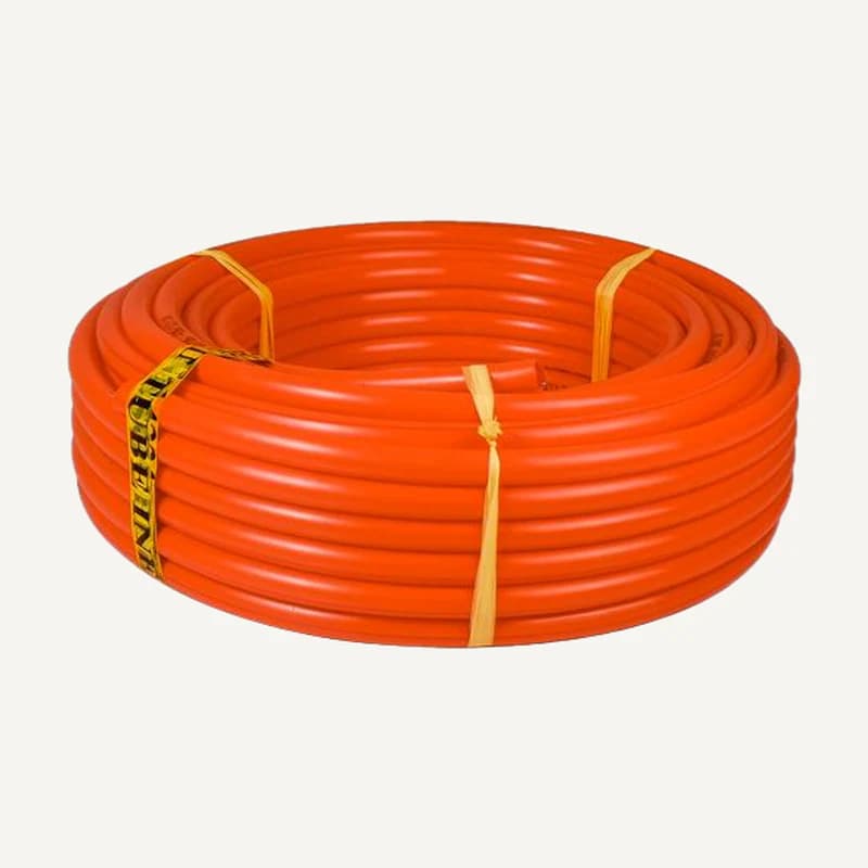 Illustration de gamme — Photo de famille : tube de protection orange. Diamètre, longueur, fabricant et configuration de la référence en stock peuvent différer de la photo.