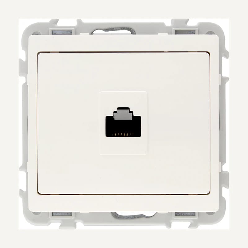 105723 — KIT prise info RJ45 CAT6 UTP blanc JADE2