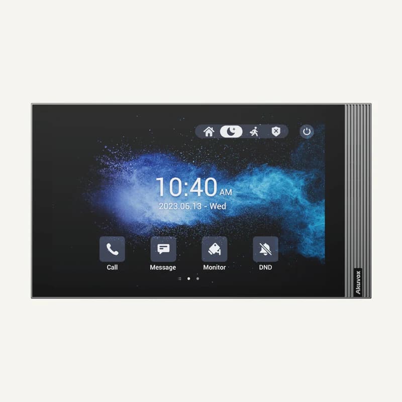 Illustration de gamme — AKUVOX_S563 — Moniteur 8 intérieur POE client SIP silver android 12