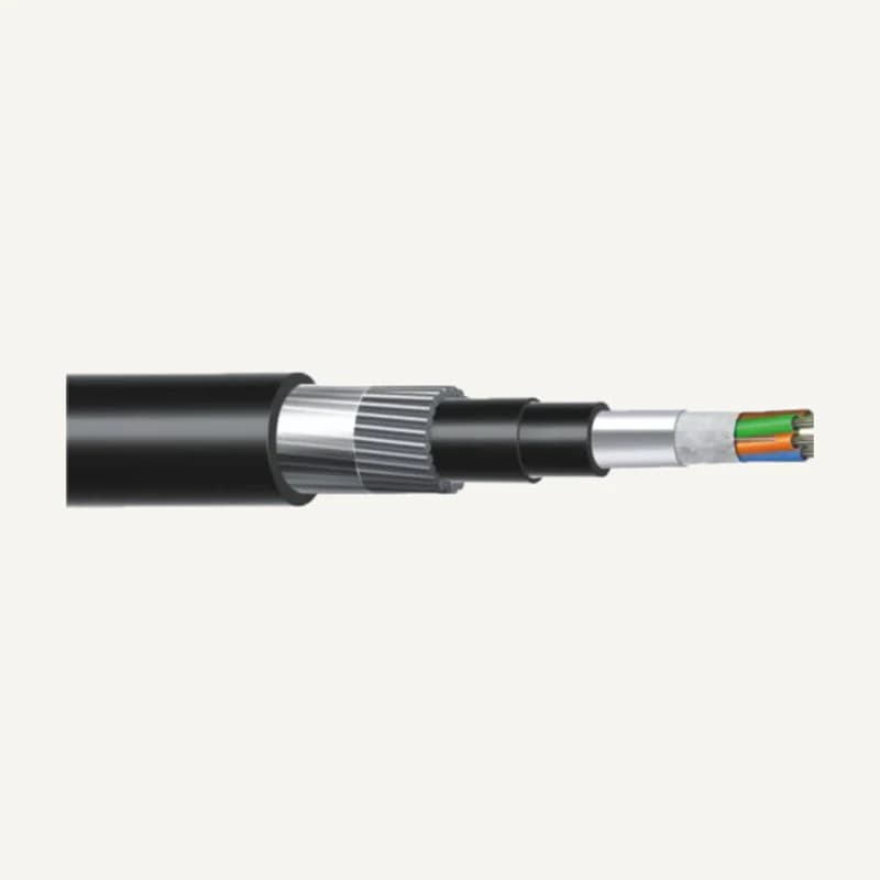 Illustration de gamme — CAB-06FOSSAR_OS2 — Câble fibre optique arme metallique simple gaine 06 FO SM G652D