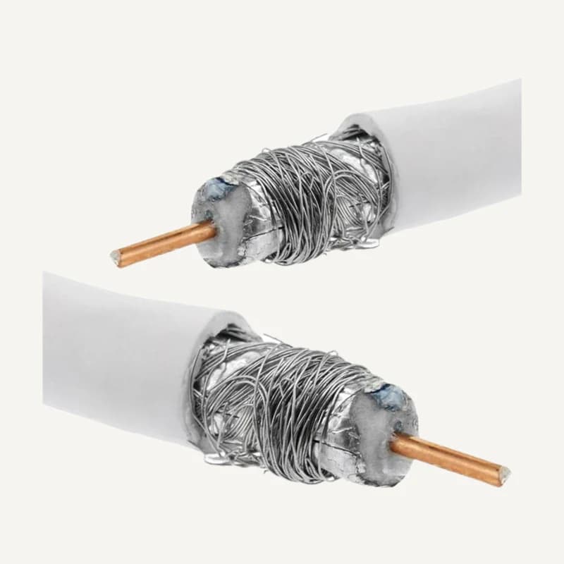 Illustration de gamme — CABLE_COIXIAL-BL — Câble coaxial blanc 100M