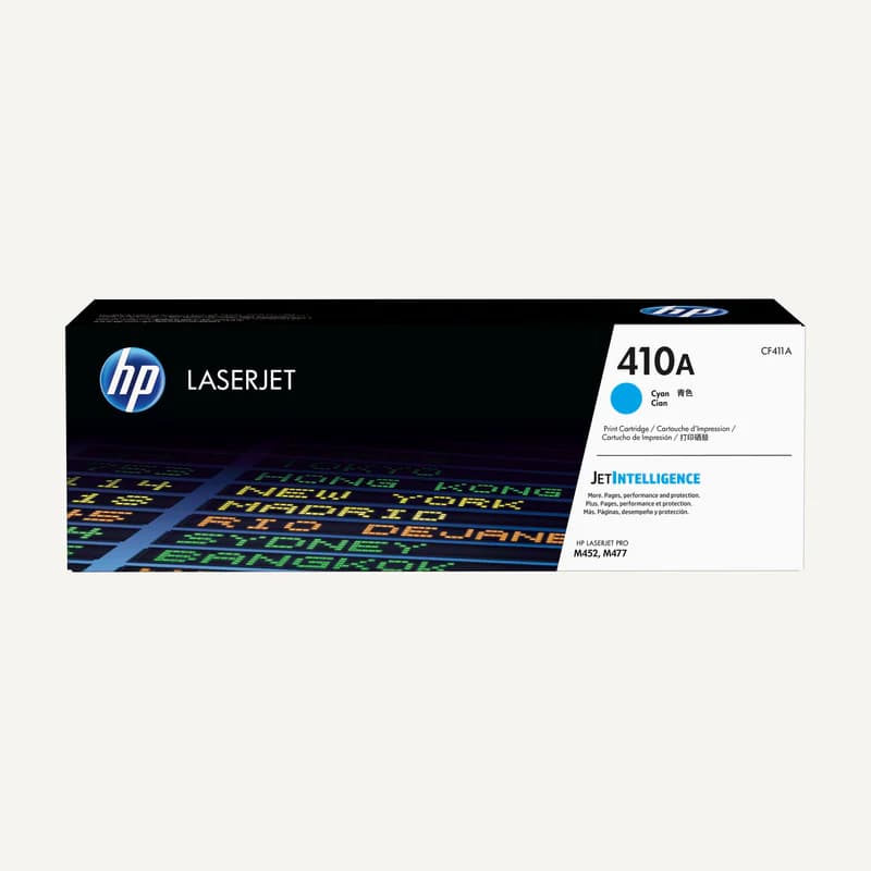 CF411A — HP 410A Cyan Original LaserJet Toner Cartridge