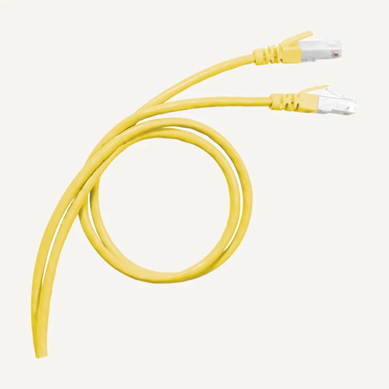 Illustration de gamme — CORDON_0.5M/JAUNE — Cordon RJ45 0.5M jaune