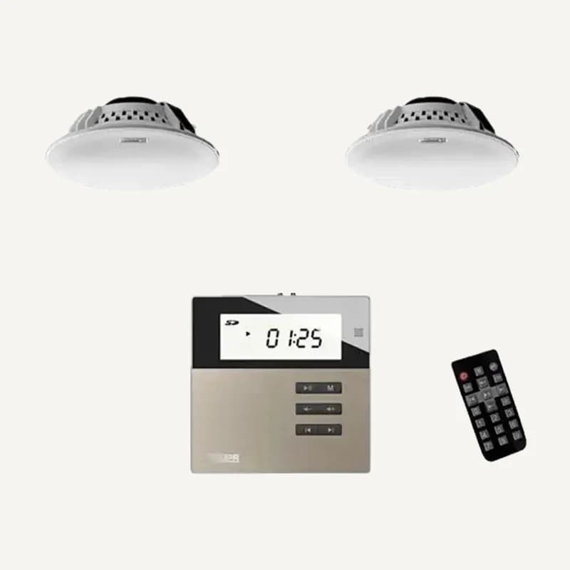 D-M2U — Mini amplificateur 2X10W FM/USB/SD/BT avec 2 haut-parls