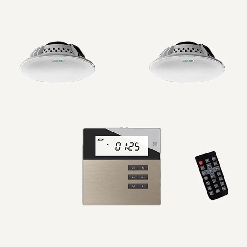 D-M2W — Mini amplificateur 2X10W FM/USB/SD/BT avec 2 haut-parls