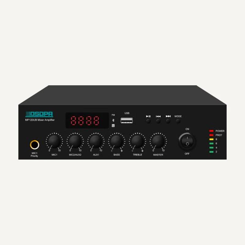 D-MP120UB — MP120UB 120W Mini Digital Mixer Amplifier with USB & Bluetooth