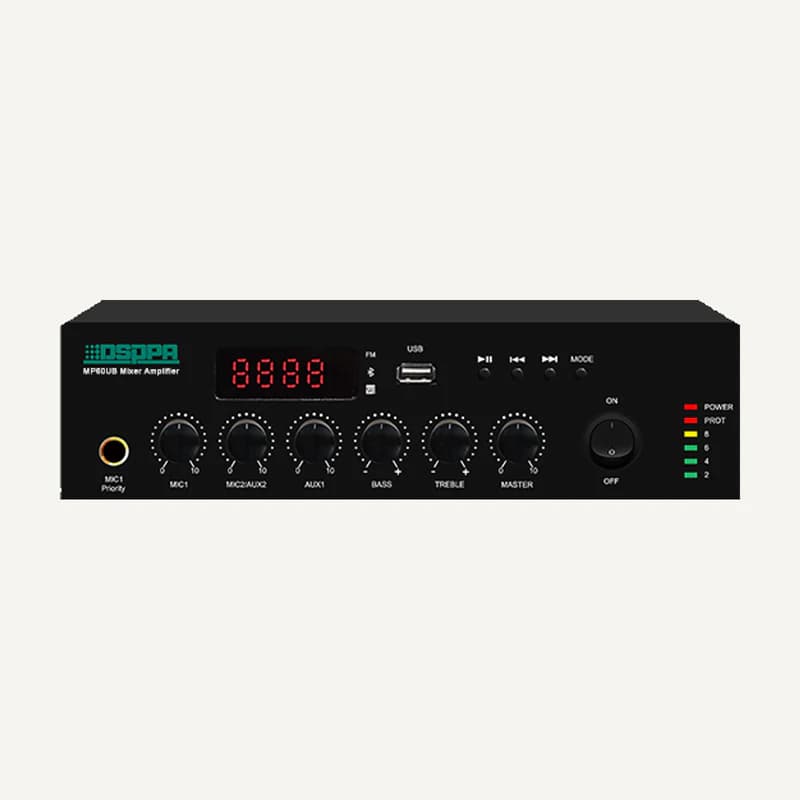 D-MP60UB — MP60UB 60W Mini Digital Mixer Amplifier with USB & Bluetooth