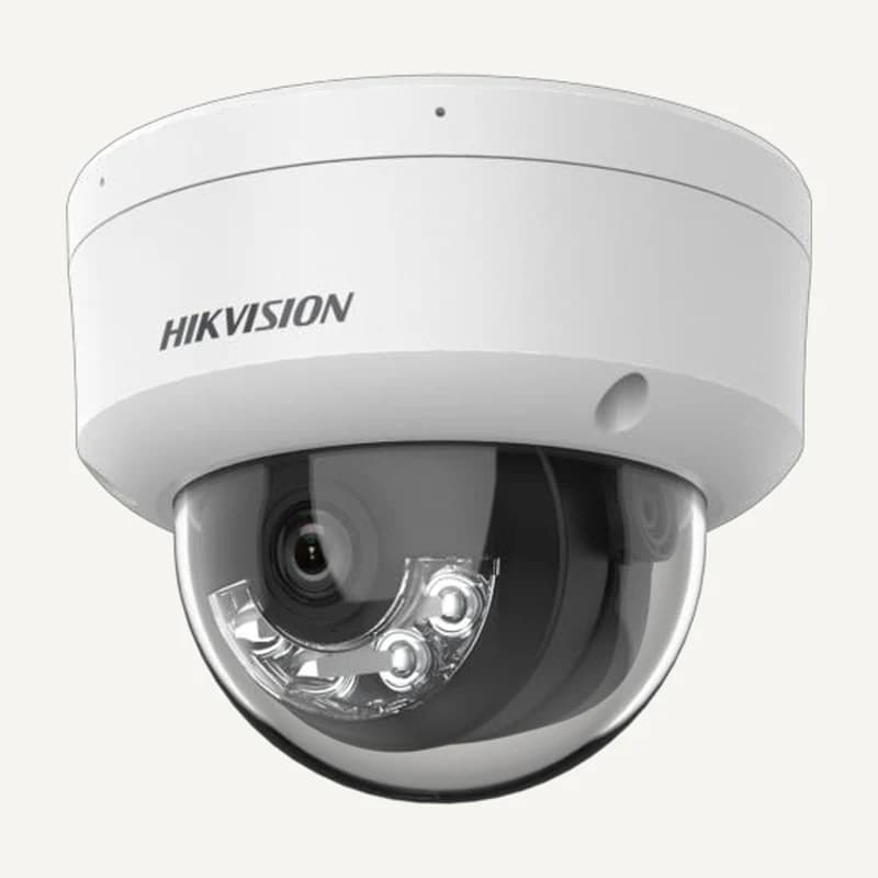 DS-2CD1123G2-LIU — Caméra IP dome 2MP hybrid-light+audio