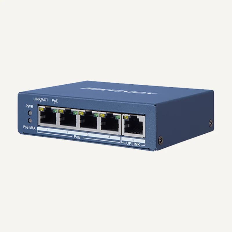Illustration de gamme — DS-3E505P-EI/M — Switch 5 ports POE Gigabit smart