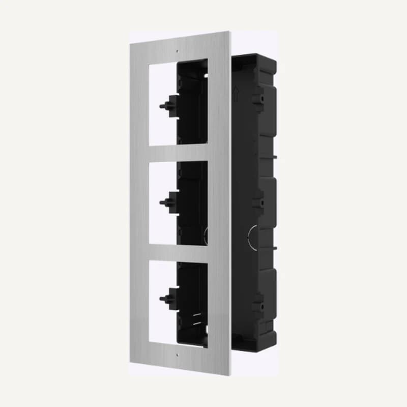DS-KD-ACF3/P — Montage mural encastre 3 modules plastique