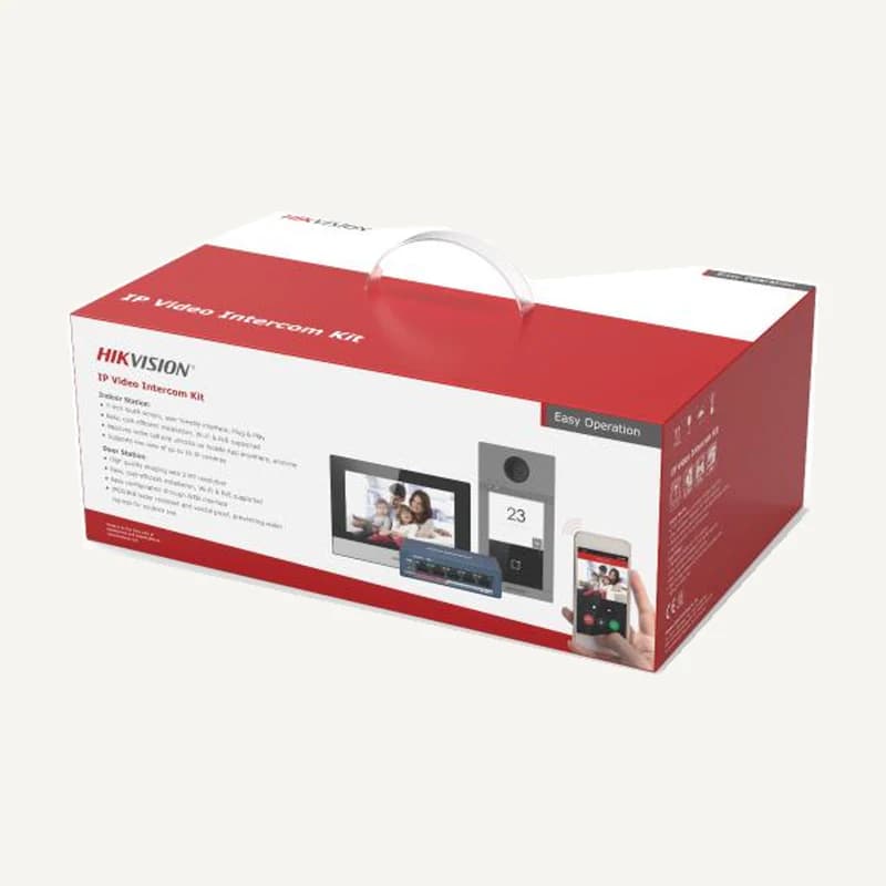 Illustration de gamme — DS-KIS604-S/C — IP vidéo intercom KIT avec switch POE