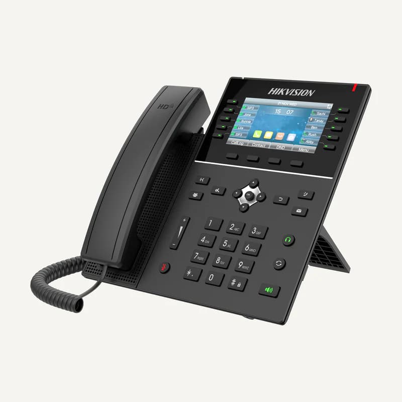 DS-KP8200-HE1 — Hikvision DS-KP8200-HE1 — téléphone SIP à écran 4,3 pouces
