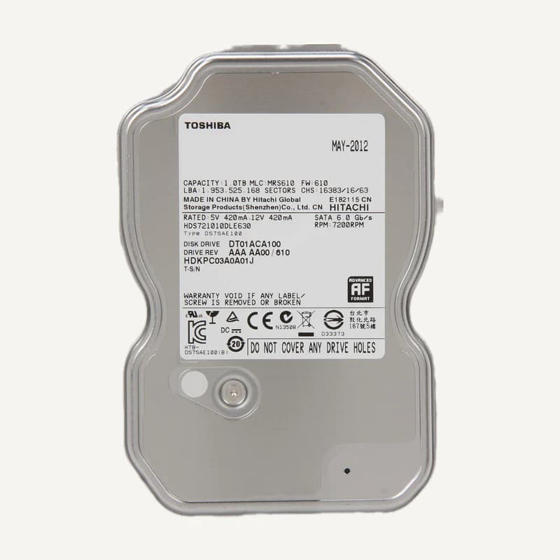 DT01ACA100 — Disque DUR 1TO toshiba original