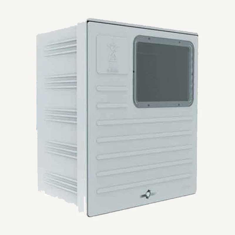 Illustration de gamme — ES2REG — Cof.de COMP.2F medibox regie carre 280*240*150 bleu safilum 8002