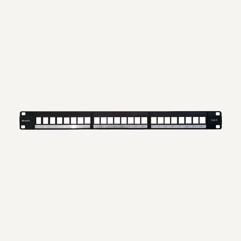 Illustration de gamme — IS-PANNEAU_BRA — Panneau DE brassage 24 port CAT6 modulable