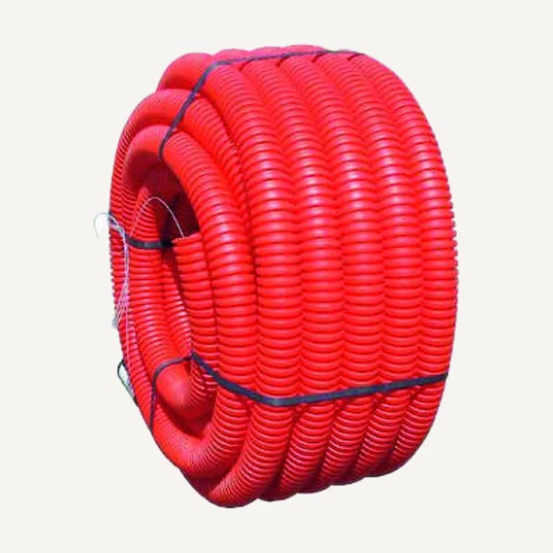 Illustration de gamme — Visuel représentatif — gaine TPC rouge à double paroi. Modèle et variante exacts du stock à confirmer.