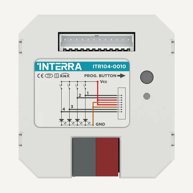 Illustration de gamme — ITR104 — Interra ITR104 — interface KNX à 4 entrées