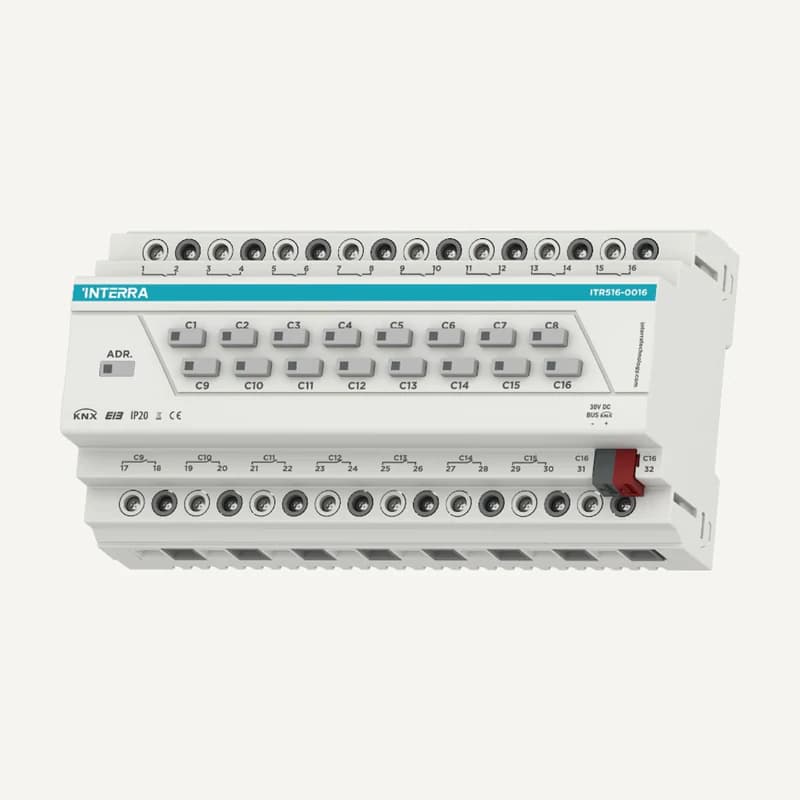 Illustration de gamme — ITR516-16A-R1 — KNX combo switch actuator 16 channel 16A SW.V1
