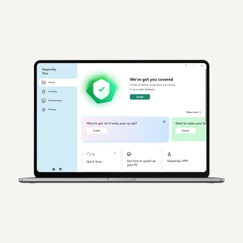 Illustration de gamme — KL104228BEFS-SLIMM — Kaspersky plus 5DEV 1Y slim sierra BS inclcd MAG