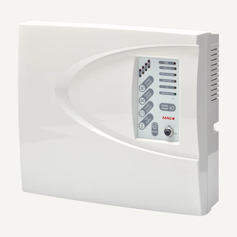 Illustration de gamme — MAG4P FRA — Teletek MAG4P FRA — centrale incendie conventionnelle 4 zones