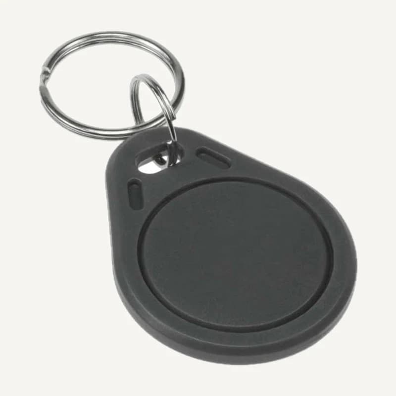 Illustration de gamme — PORTE_CLES-RFID — Porte cles RFID type keyfob couleurs BLEU/GRIS/NOIR