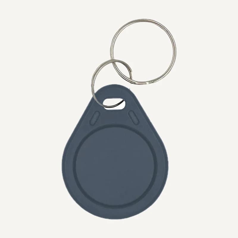 Illustration de gamme — PORTE_CLES_RFID — Porte cles RFID type keyfob mifare S50 1K + NUM DE seriecouleurs gris