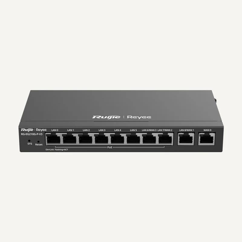 RG-EG210G-P-V3 — RG-EG210G-P-V3 Reyee Cloud Managed PoE Router - Ruijie Reyee