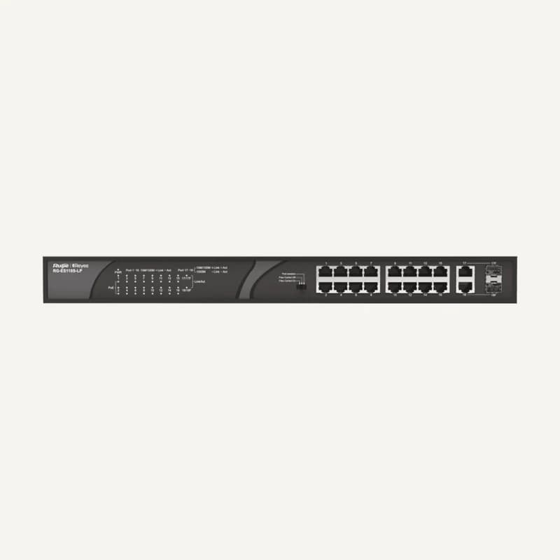 RG-ES118S-LP — Switch PoE non administrable 16 ports Fast Ethernet — RG-ES118S-LP