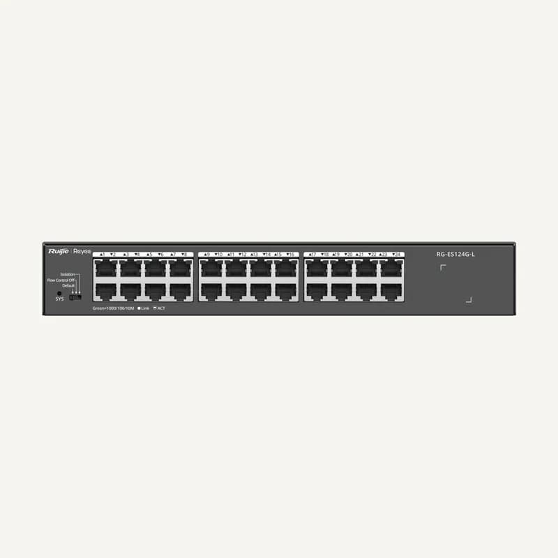 RG-ES124G-L — RG-ES124G-L, 24-Port 10/100/1000 Mbps Unmanaged Non-PoE Switch - Ruijie Reyee