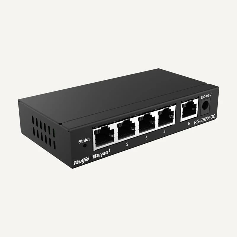 RG-ES205GC — RG-ES205GC, 5-Port Gigabit Smart Cloud Managed Non-PoE Switch - Ruijie Reyee