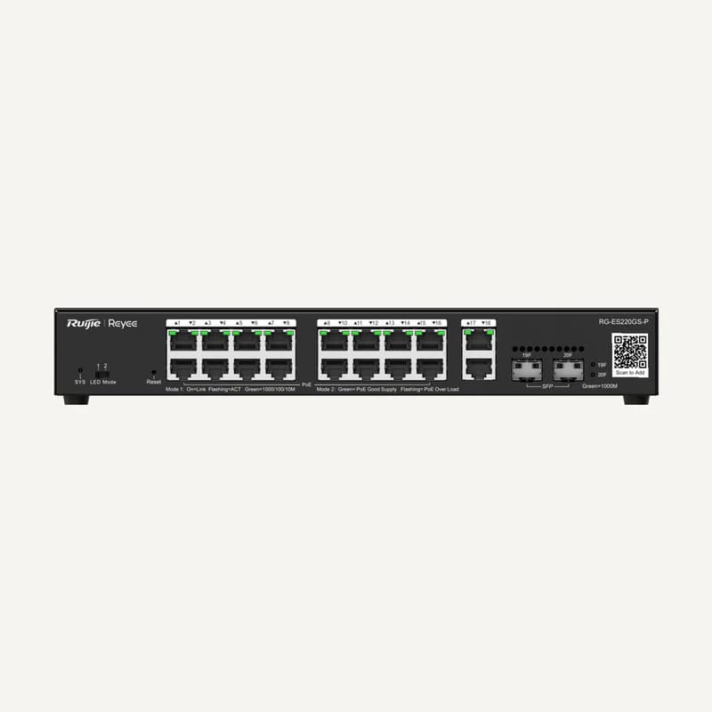 RG-ES220GS-P — Switch 20-PORT Gigabit 16-PORT POE+250W