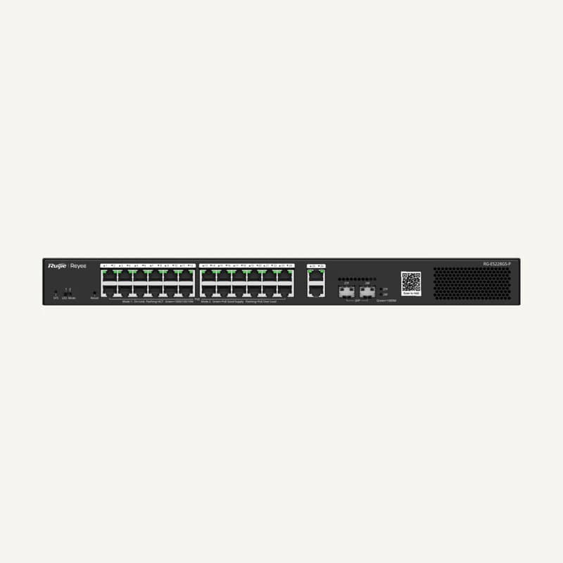 RG-ES228GS-P — RG-ES228GS-P 28-Port Gigabit Smart Cloud Managed PoE Switch - Ruijie Reyee