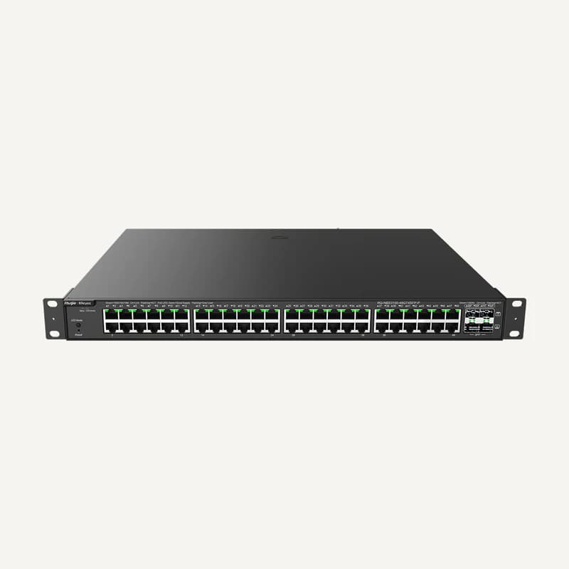 Illustration de gamme — RG-NBS3100-48GT-4SFP — Switch 48 ports Gigabit POE L2 cloud managed+ 4P SFP 370W