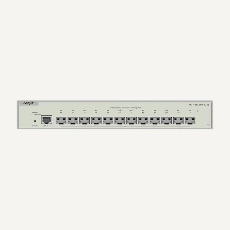 RG-NBS5500-12XS — RG-NBS5500-12XS, 12-Port Full 10G SFP+ Layer 3 Managed Switch - Ruijie Reyee