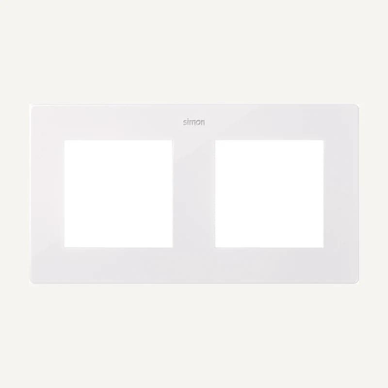 SM2400620-030 — Plaque 2P harmonie blanc