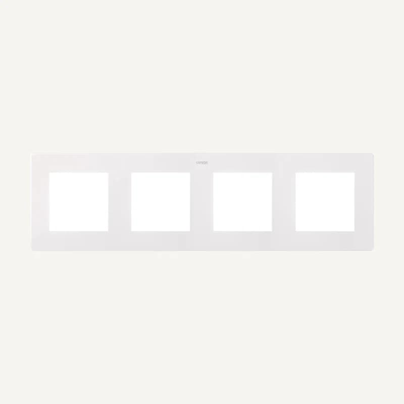 SM2400640-030 — Plaque 4P harmonie blanc