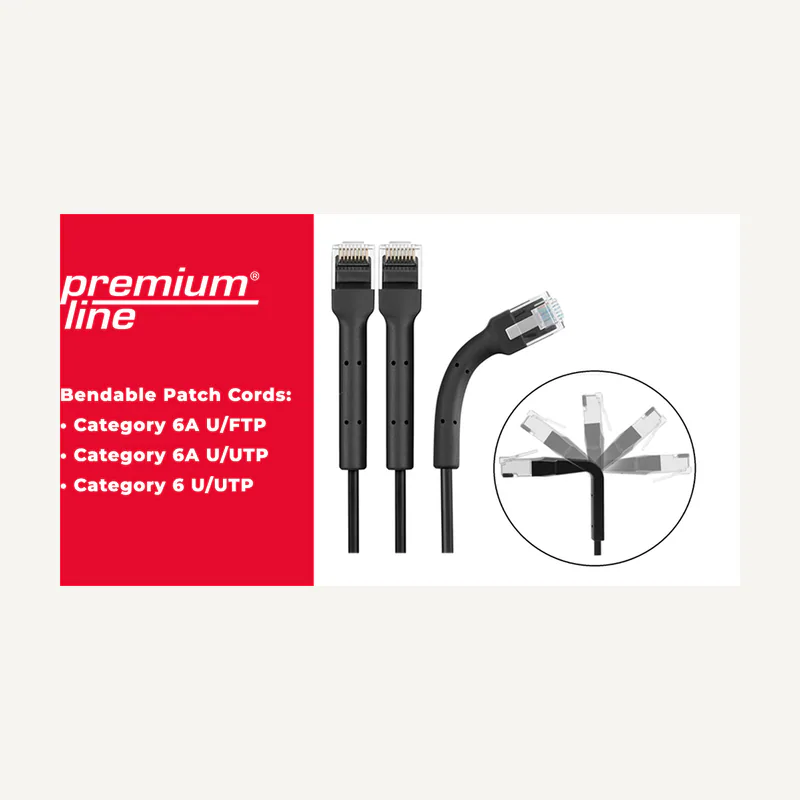 Cordon DE brassage CAT6A;; S/FTP lsoh gris 1M premium line