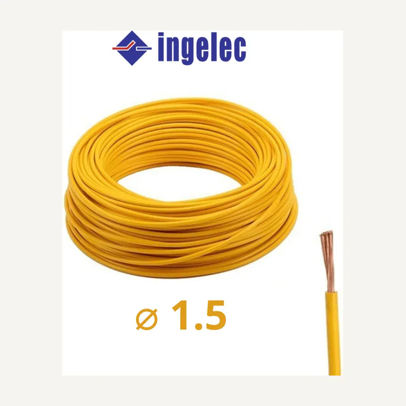Câble U500 rigide 1.5MM jaune