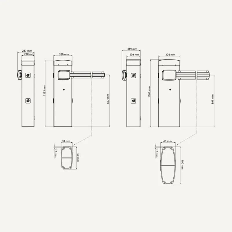 Barriere levante automatique passages 3-6M