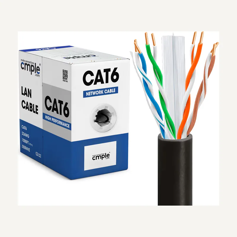 Câble CAT6 U/UTP 4X2X24 awg-cca grey
