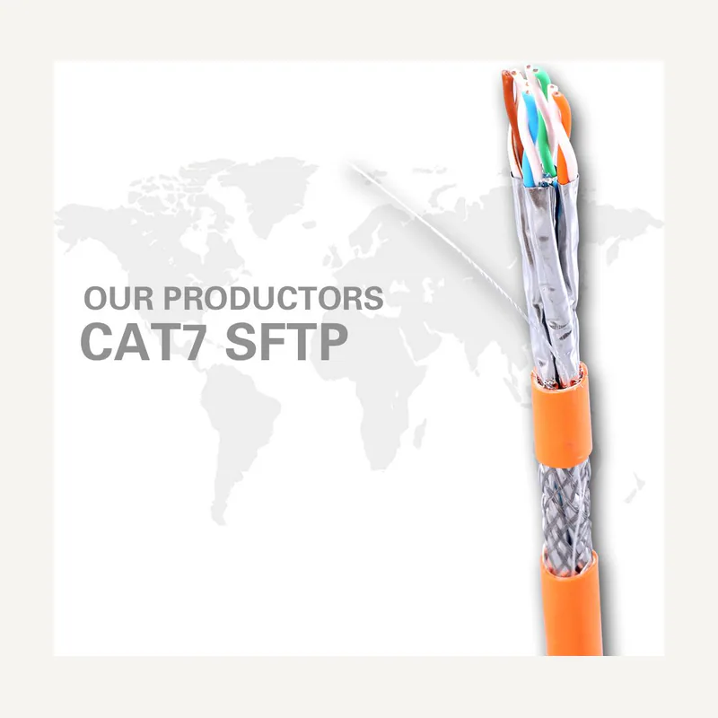 Câble CAT7 S/FTP lsoh orange