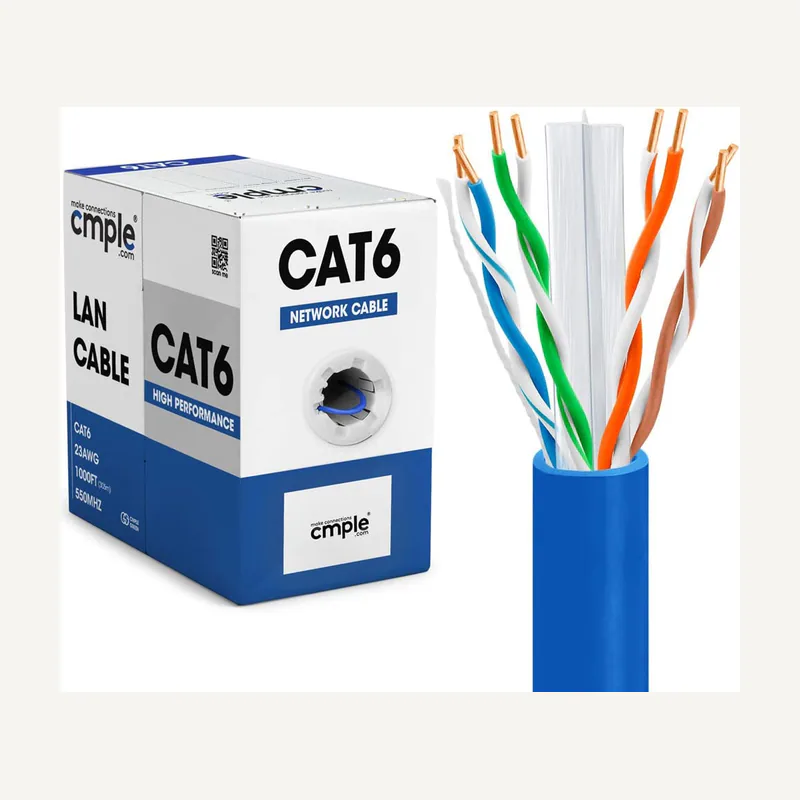 Câble UTP CAT6 CU LSZH 3P bleu