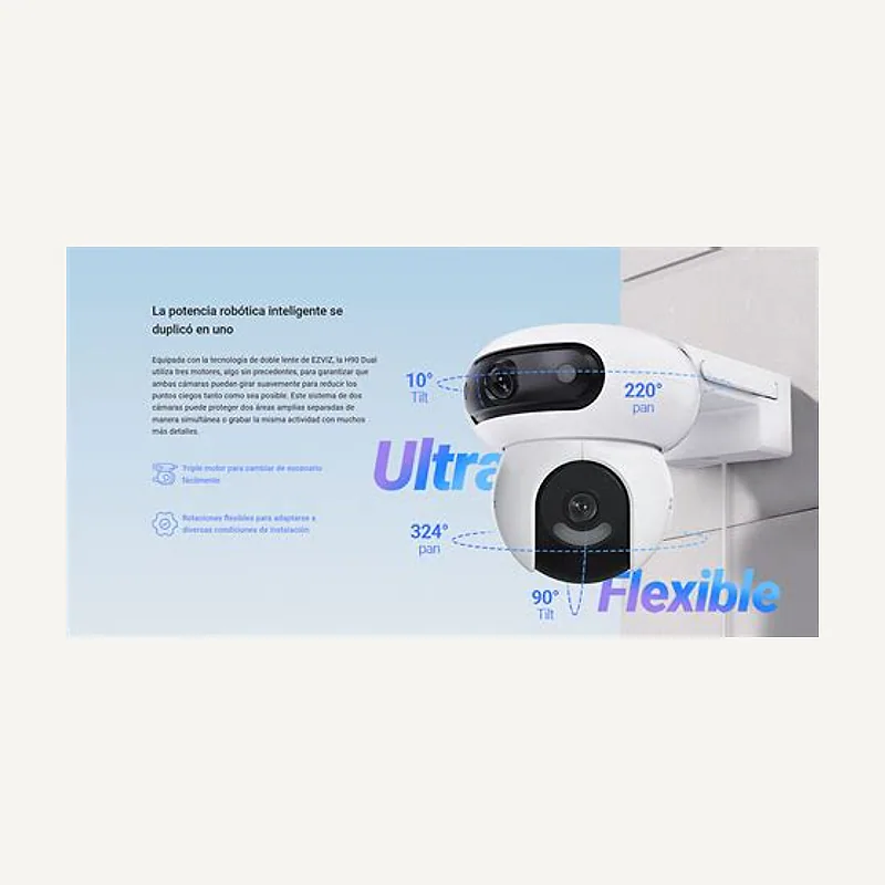EZVIZ Caméra extérieur dual lens 4MP+4MP