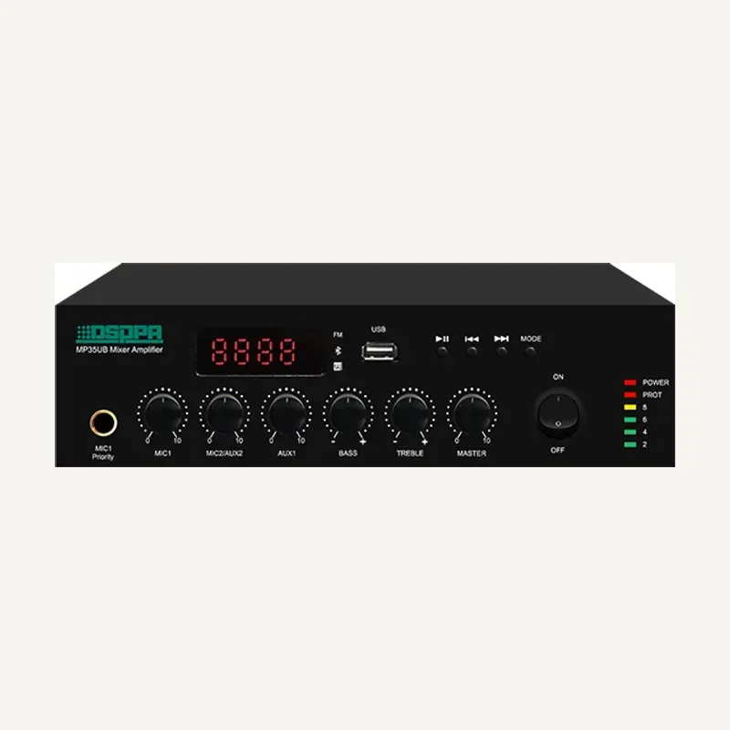 DSPPA MP35UB 35W Mini Digital Mixer Amplifier with USB & Bluetooth
