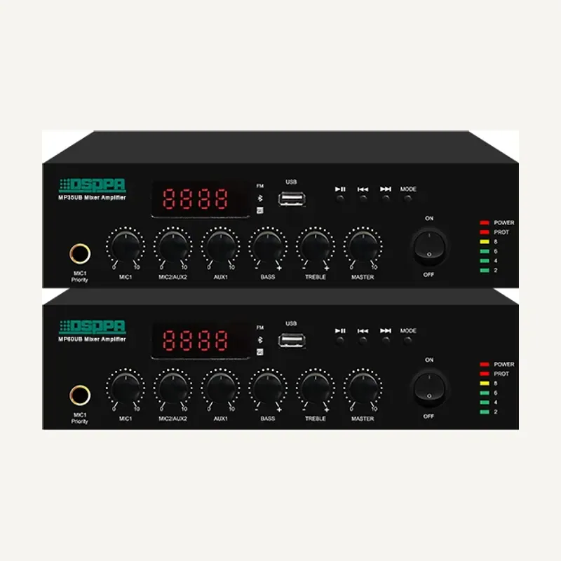 DSPPA MP60UB 60W Mini Digital Mixer Amplifier with USB & Bluetooth