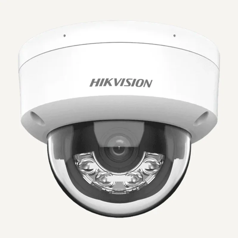 Hikvision Caméra IP dome 2MP hybrid-light+audio