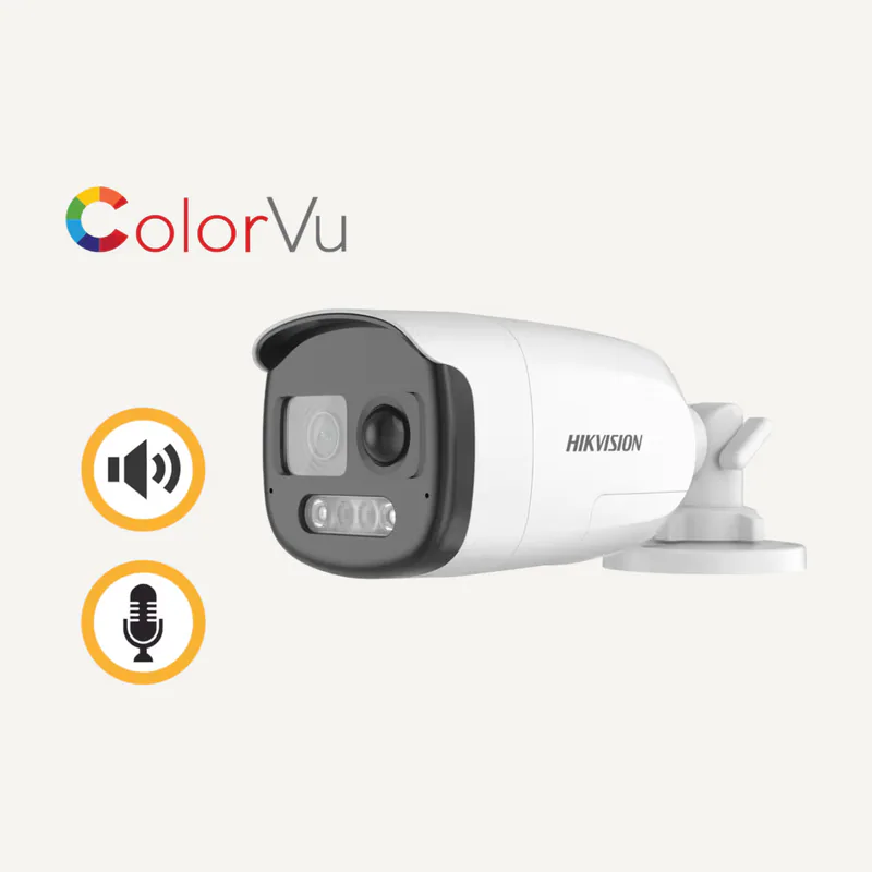 Hikvision Caméra 2MP bullet colorvu PIR siren