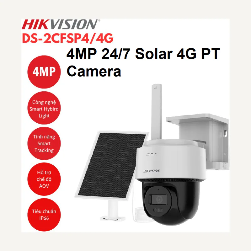 Hikvision Caméra IP 4MP mini PT