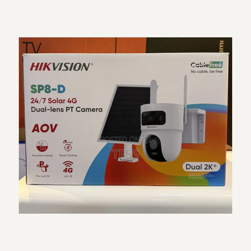 Hikvision Caméra IP 8MP dual-lens PT solaire 4G