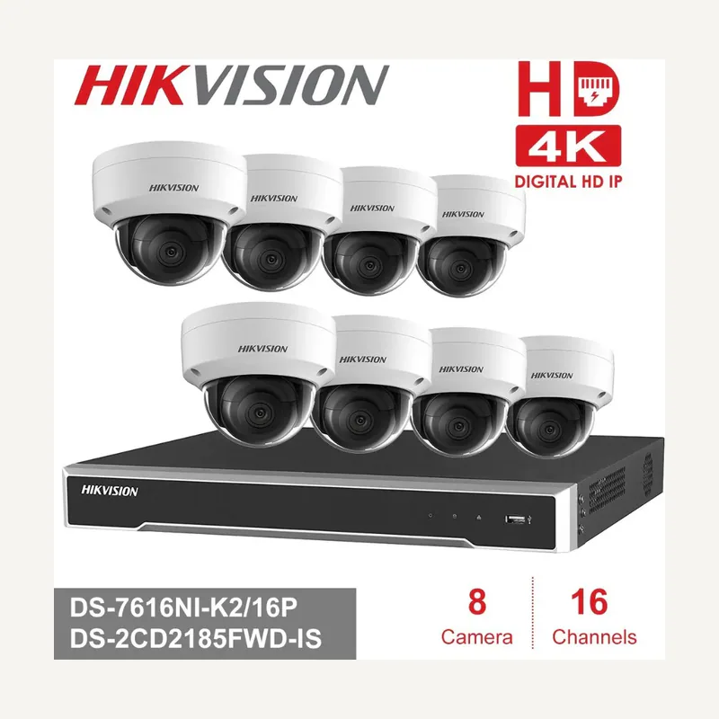 Hikvision NVR K series 16 channel POE 2*HDD